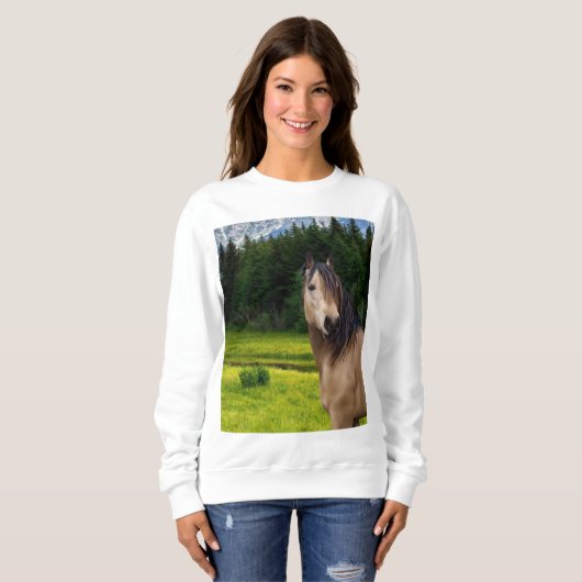 Buckskin Horse Sweatshirt (Voorkant volledig)