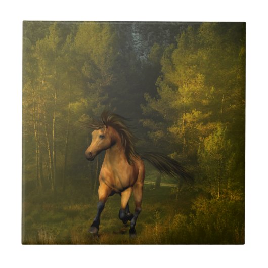 Buckskin Horse Tile Tegeltje (Voorkant)