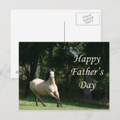 Buckskin horse Vaderdag briefkaart (Voorkant / Achterkant)