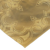 Buckskin leder Art Deco Lijst met goud Korte Tafelloper (Hoek)