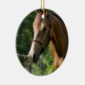 Buckskin Morgan Horse Keramisch Ornament (Rechts)