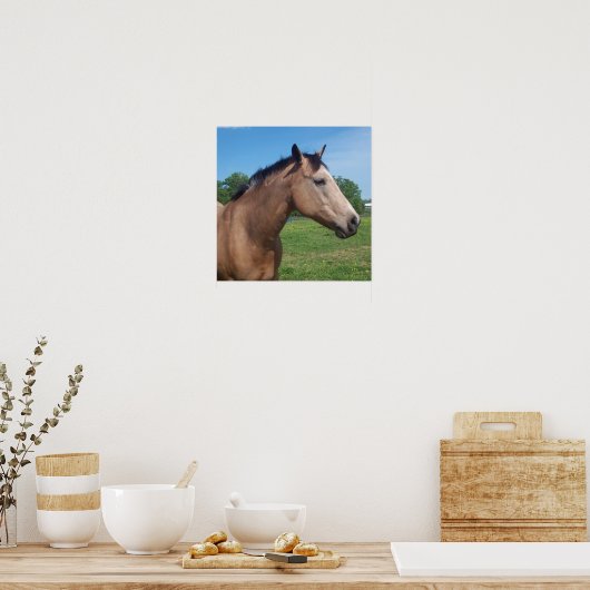 Buckskin Mustang Poster (Keuken)