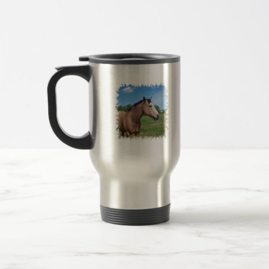 Buckskin Mustang Travel Mug Reisbeker (Links)