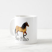 Buckskin Paso Fino Paardenillustratie Koffiemok (Voorkant links)