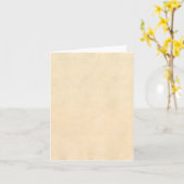 Buckskin perkament bruin Antiek papier Kaart (Gele Bloem)