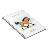 Buckskin Personalized Horse Owner's Journal Notitieboek (Rechterzijde)