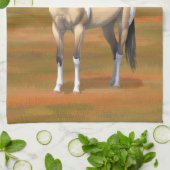 Buckskin Pinto Dun Paint Horse Staillion Theedoek (Gevouwen)