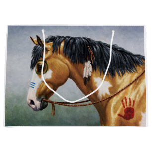Buckskin Pinto Native American War Horse Groot Cadeauzakje