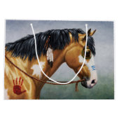 Buckskin Pinto Native American War Horse Groot Cadeauzakje (Achterkant)