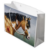 Buckskin Pinto Native American War Horse Groot Cadeauzakje (Achterkant Gekanteld)