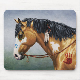 Buckskin Pinto Native American War Horse Muismat