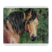 Buckskin Quarter Horse mare Snijplank (Voorkant)