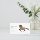 Buckskin Quarter Horse Visitekaartje (Staand voorkant)