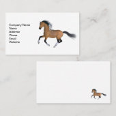 Buckskin Quarter Horse Visitekaartje (Voorkant / Achterkant)