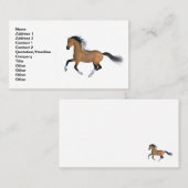 Buckskin Quarter Horse Visitekaartje (Voorkant / Achterkant)