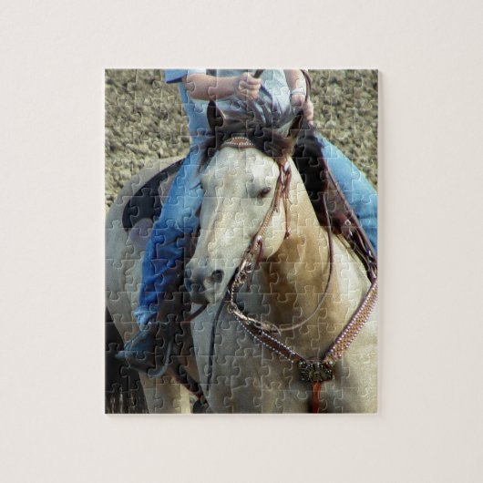 Buckskin Rodeo Horse Legpuzzel (Verticaal)