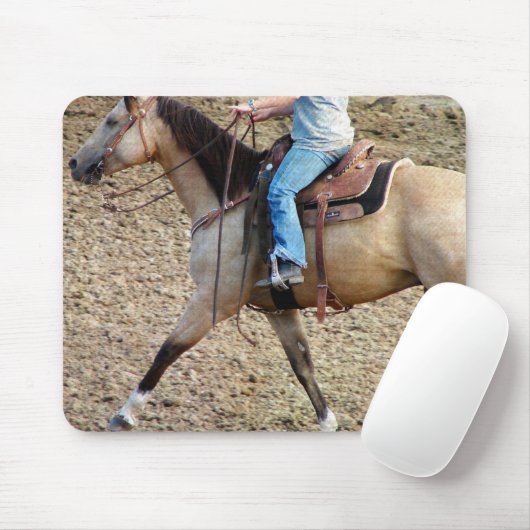 Buckskin Rodeo Horse Muismat (Met muis)