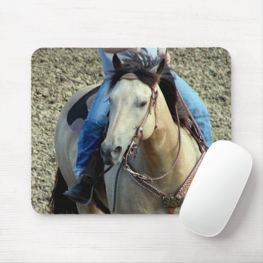 Buckskin Rodeo Horse Muismat (Met muis)