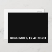 Bucksnort, Tennessee 's nachts Briefkaart (Voorkant / Achterkant)