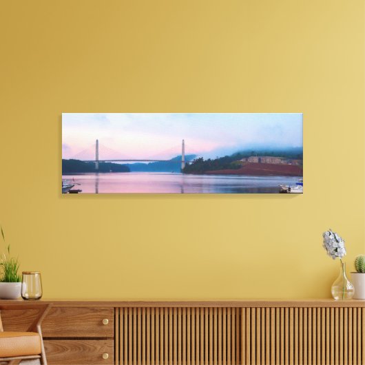 Bucksport Maine Canvas Afdrukken (Insitu (Woonkamer))