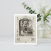 Buckstone as Lancelot Gobbo, Act II Scene 2, in Briefkaart (Staand voorkant)