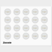Buckwheat-Free Request Sticker, Light-gray - Brown Ronde Sticker (Vel)