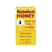 Buckwheat Honey Comb Etiket (Voorkant)
