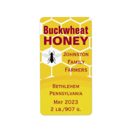 Buckwheat Honey Comb Etiket