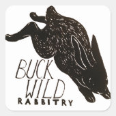 Buckwild Rabbitry Sticker (Voorkant)