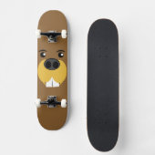 Bucky Beaver Face Persoonlijk Skateboard (Voorkant)