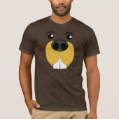 Bucky Beaver Face T-shirt (Voorkant)