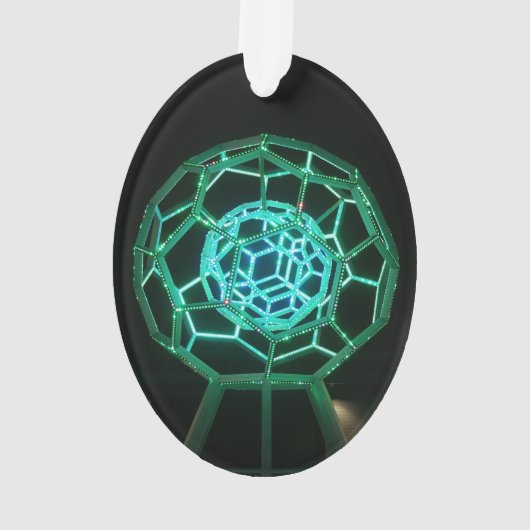 Buckyball sculptuur 3 Ornament (achterkant)