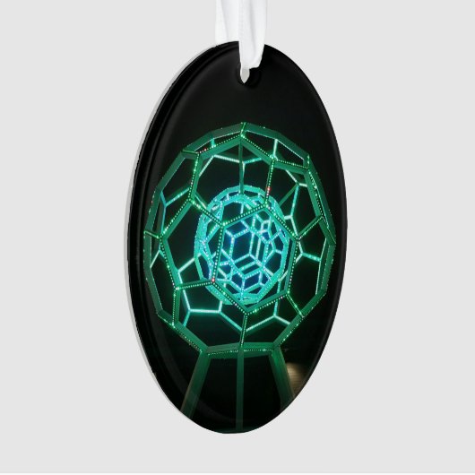 Buckyball sculptuur 3 Ornament (voorkant)