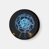 Buckyball sculptuur 6 Magnet (Voorkant)