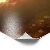 Buckyballen zwevend in de interstellaire ruimte foto afdruk (Hoek)