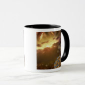 Buckyballen zwevend in de interstellaire ruimte mok (Voorkant rechts)