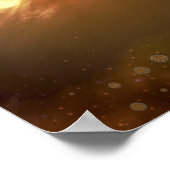 Buckyballen zwevend in de interstellaire ruimte poster (Hoek)