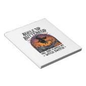 Bucle Omhoog Boterbloem Heks Schakelaar Halloween Notitieblok (Schuin)