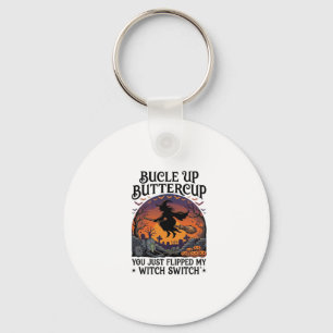 Bucle Omhoog Boterbloem Heks Schakelaar Halloween Sleutelhanger