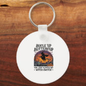 Bucle Omhoog Boterbloem Heks Schakelaar Halloween  Sleutelhanger (Voorkant)
