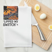 Bucle Omhoog Boterbloem Heks Schakelaar Halloween Theedoek (Quarter Fold)