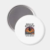 Bucle Up Buttercup Heks Switch Halloween Bezem Pu Magneet (Voorkant / Achterkant)