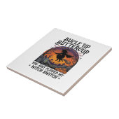 Bucle Up Buttercup Heks Switch Halloween Bezem Pu Tegeltje (Zijkant)