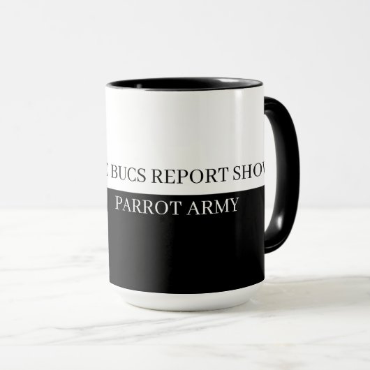 Bucs Report Show Mok (Voorkant rechts)