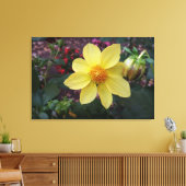Bud en bloem canvas afdruk (Insitu (Woonkamer))