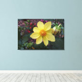 Bud en bloem canvas afdruk (Insitu (Houten vloer))