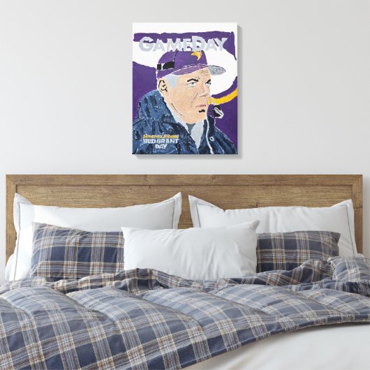Bud Grant Canvas Afdruk (Insitu (Slaapkamer))
