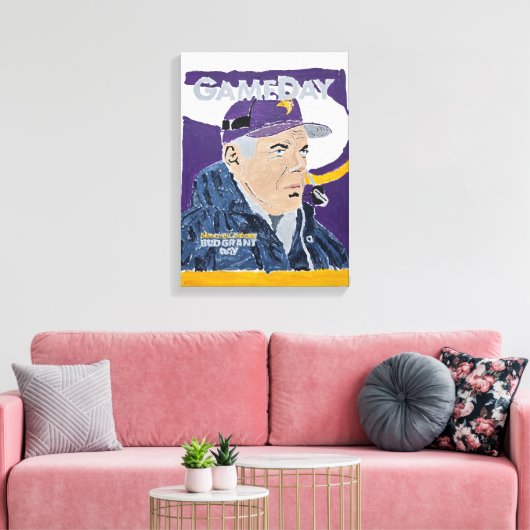 Bud Grant Canvas Afdruk (Insitu (Woonkamer))