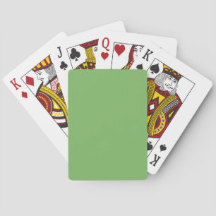 Bud groen (effen kleur) pokerkaarten