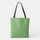 Bud groen (effen kleur) tote bag (Achterkant)